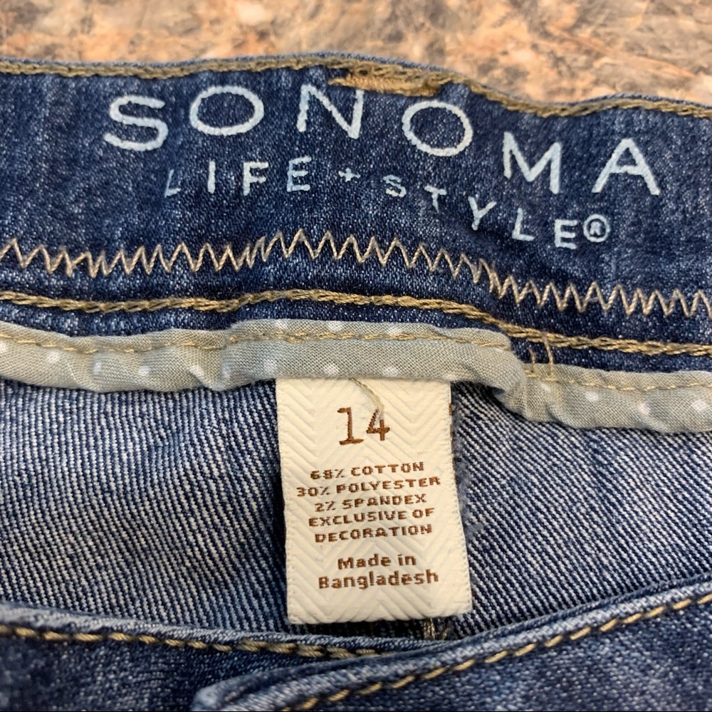 Sonoma women’s jean capris size 14 - Picture 4 of 9